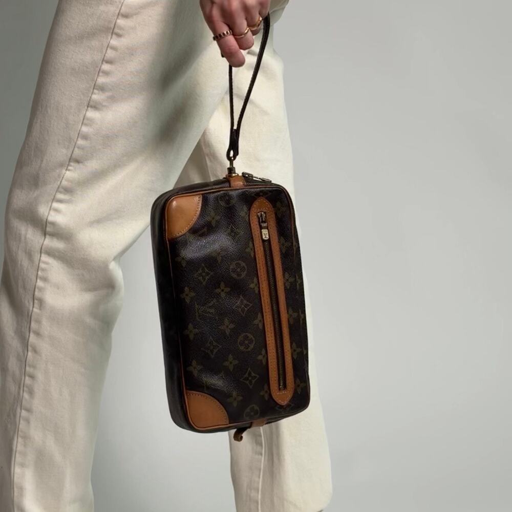 Vintage Louis Vuitton Monogram Marly Dragonne Clutch